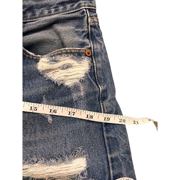 Levi's FURST OF A KIND Distressed Vintage Reworked Bermuda Shorts - Picture 9 of 11